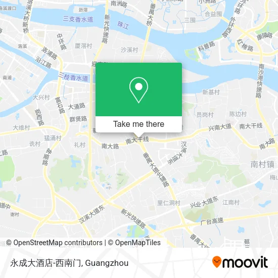 永成大酒店-西南门 map