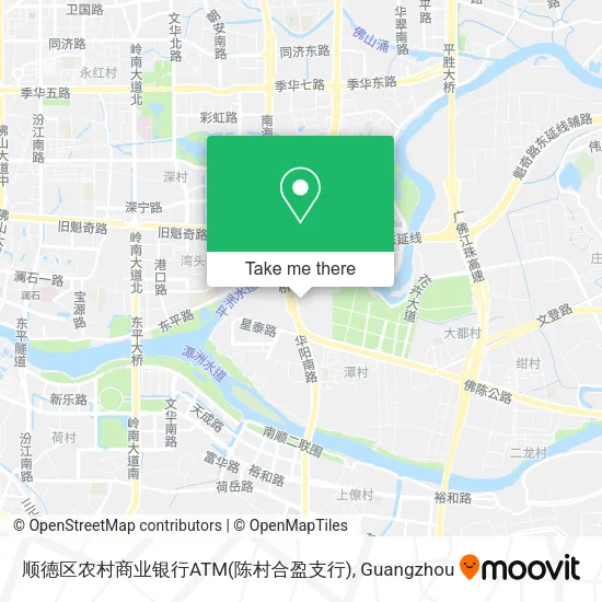 顺德区农村商业银行ATM(陈村合盈支行) map