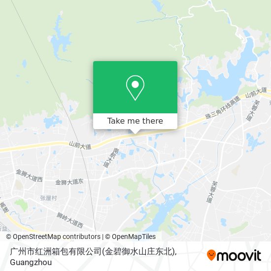 广州市红洲箱包有限公司(金碧御水山庄东北) map