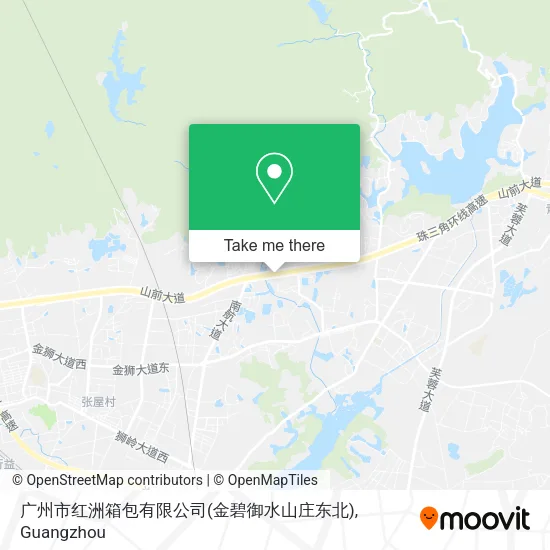广州市红洲箱包有限公司(金碧御水山庄东北) map