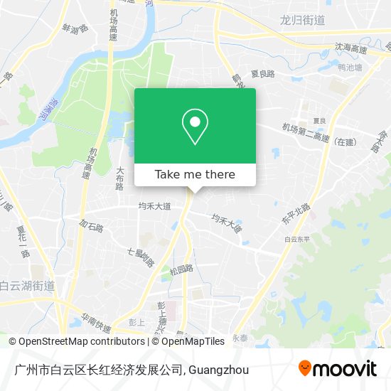 广州市白云区长红经济发展公司 map