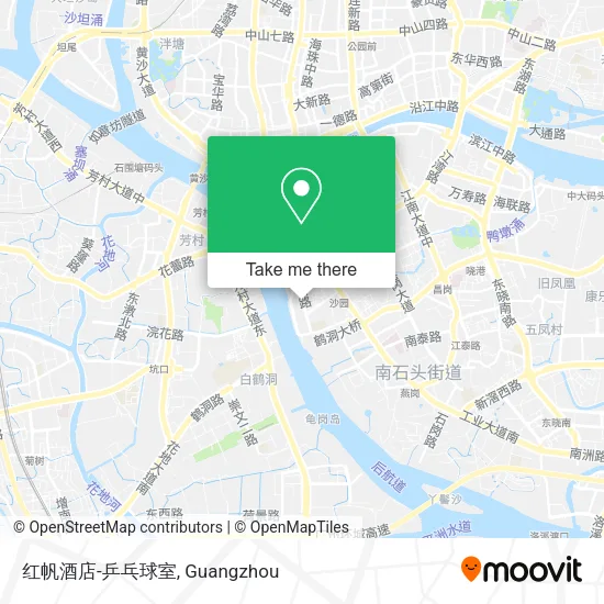 红帆酒店-乒乓球室 map