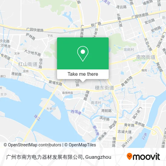 广州市南方电力器材发展有限公司 map