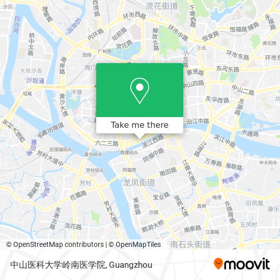 中山医科大学岭南医学院 map