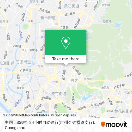 中国工商银行24小时自助银行(广州金钟横路支行) map