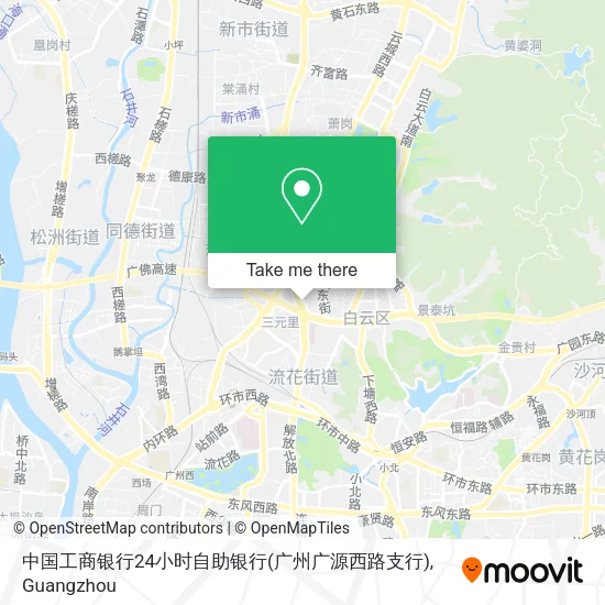 中国工商银行24小时自助银行(广州广源西路支行) map
