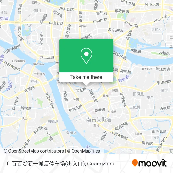 广百百货新一城店停车场(出入口) map