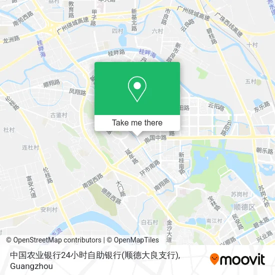 中国农业银行24小时自助银行(顺德大良支行) map