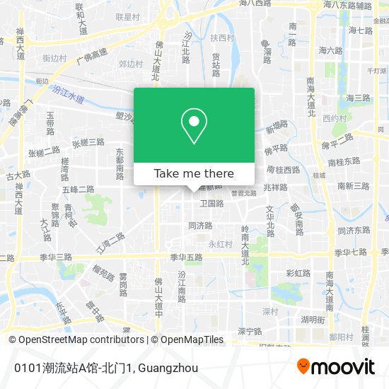 0101潮流站A馆-北门1 map