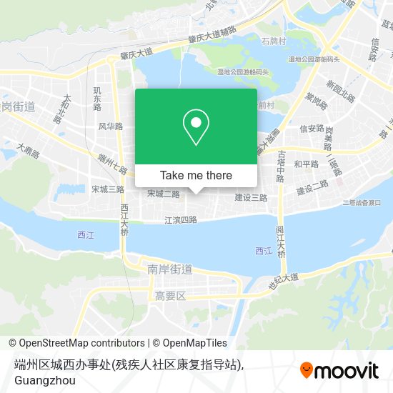 端州区城西办事处(残疾人社区康复指导站) map
