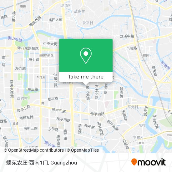 蝶苑农庄-西南1门 map
