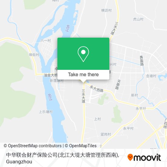 中华联合财产保险公司(北江大堤大塘管理所西南) map