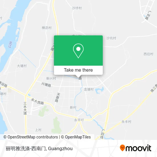 丽明雅洗涤-西南门 map