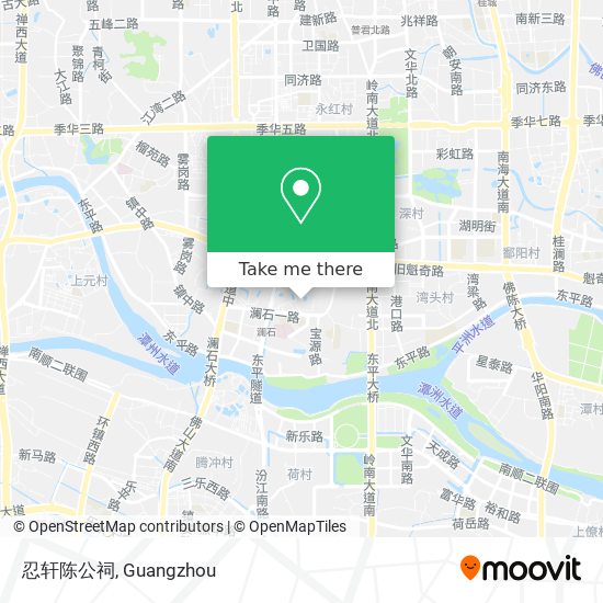 忍轩陈公祠 map