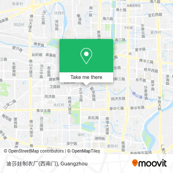 迪莎娃制衣厂(西南门) map