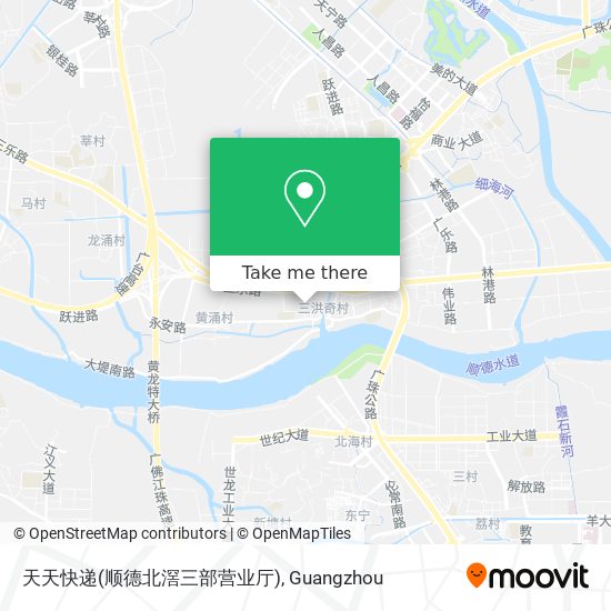 天天快递(顺德北滘三部营业厅) map