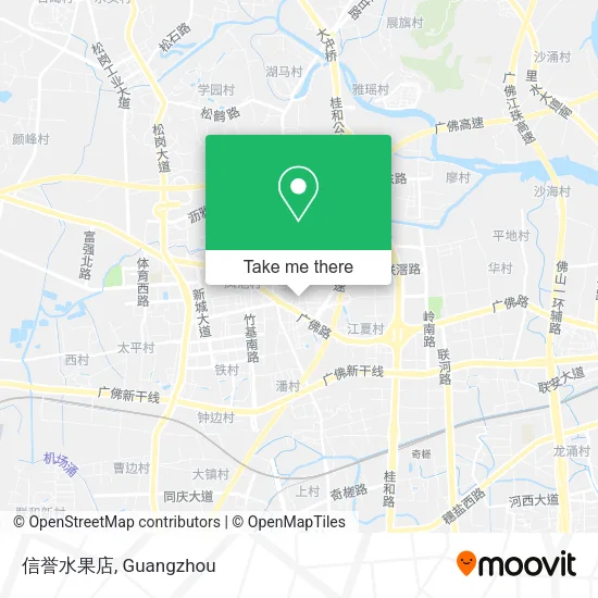 信誉水果店 map