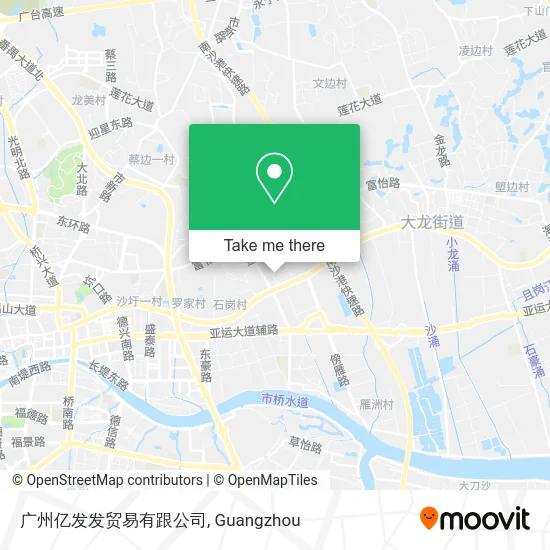 广州亿发发贸易有跟公司 map