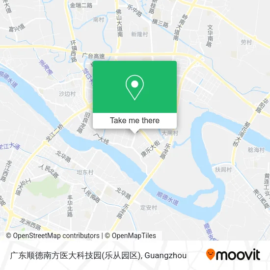 广东顺德南方医大科技园(乐从园区) map