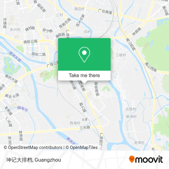 坤记大排档 map
