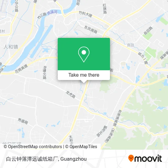 白云钟落潭远诚纸箱厂 map