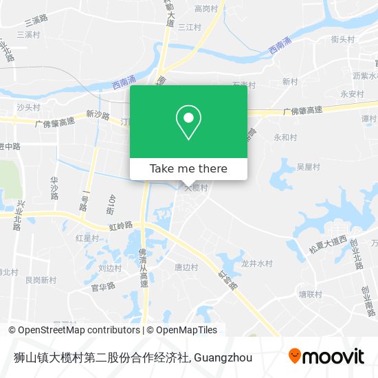 狮山镇大榄村第二股份合作经济社 map