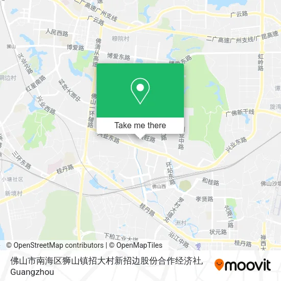 佛山市南海区狮山镇招大村新招边股份合作经济社 map