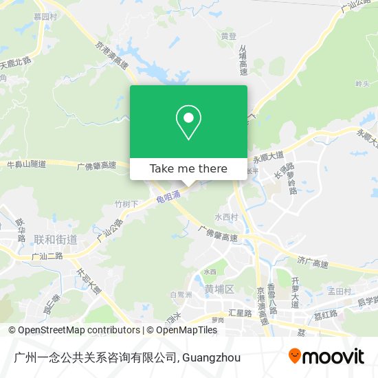 广州一念公共关系咨询有限公司 map
