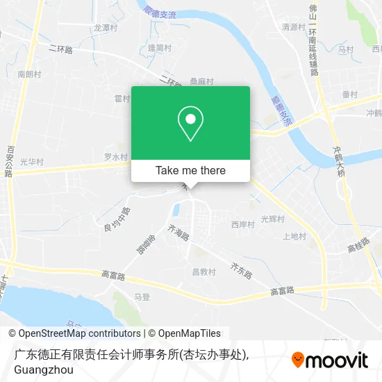 广东德正有限责任会计师事务所(杏坛办事处) map