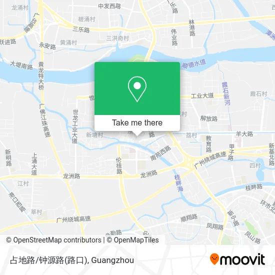 占地路/钟源路(路口) map