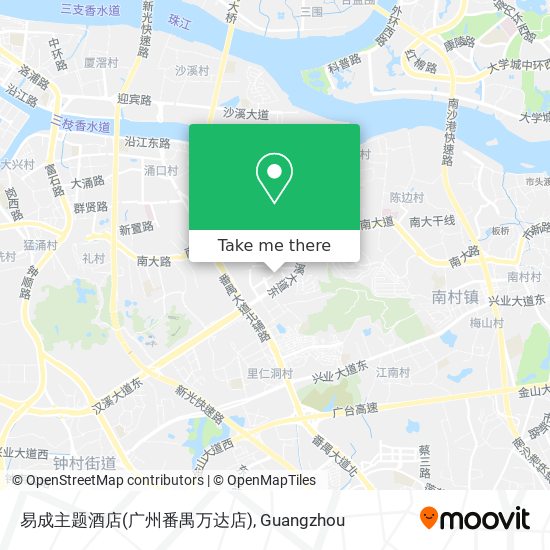 易成主题酒店(广州番禺万达店) map