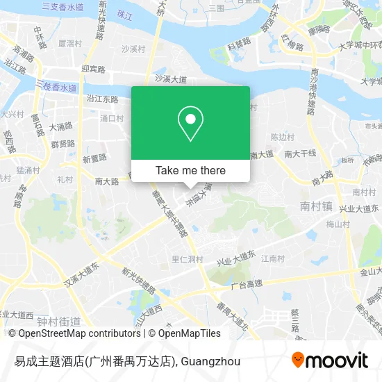 易成主题酒店(广州番禺万达店) map