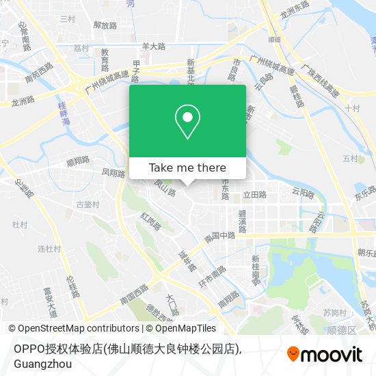 OPPO授权体验店(佛山顺德大良钟楼公园店) map