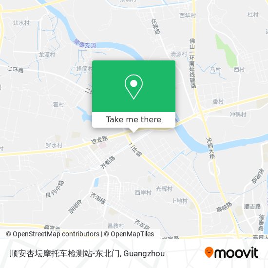 顺安杏坛摩托车检测站-东北门 map