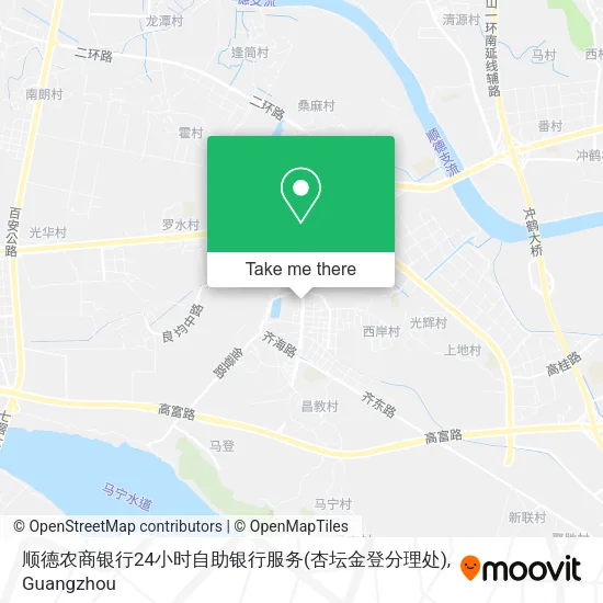 顺德农商银行24小时自助银行服务(杏坛金登分理处) map