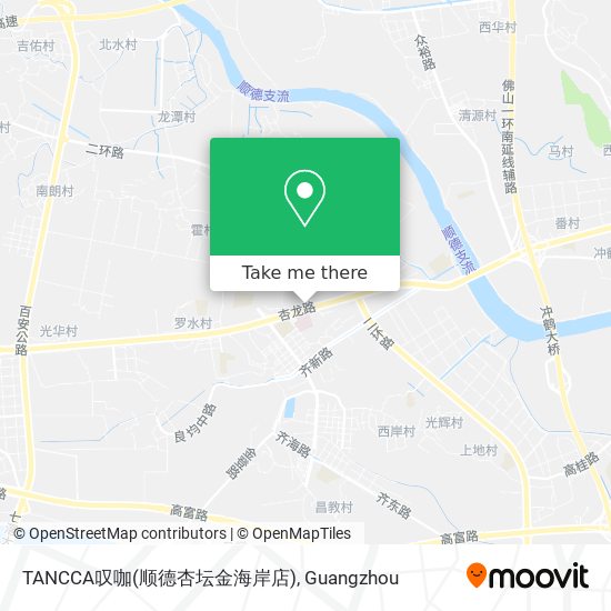 TANCCA叹咖(顺德杏坛金海岸店) map