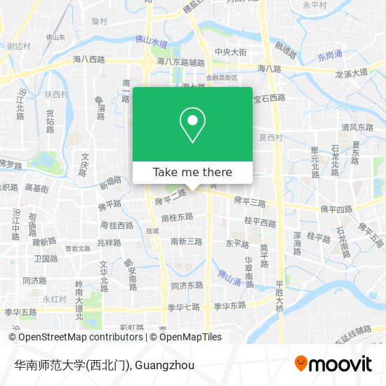 华南师范大学(西北门) map