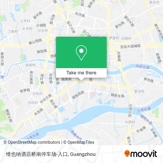 维也纳酒店桥南停车场-入口 map