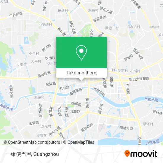 一维便当屋 map