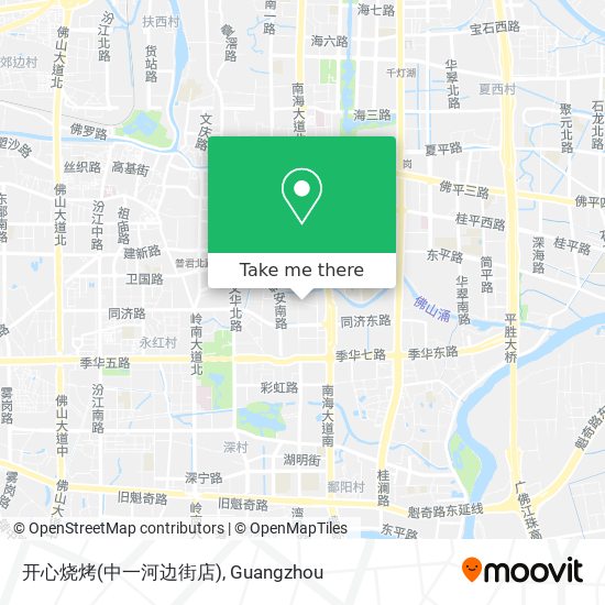 开心烧烤(中一河边街店) map
