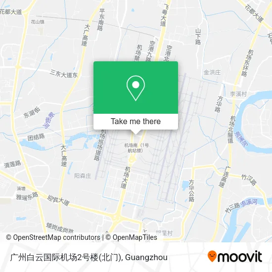 广州白云国际机场2号楼(北门) map