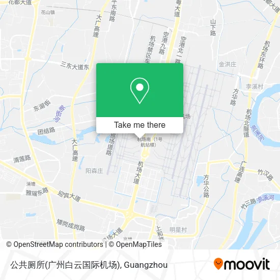 公共厕所(广州白云国际机场) map