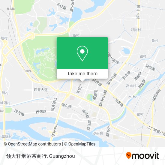 领大轩烟酒茶商行 map