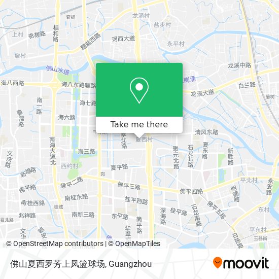 佛山夏西罗芳上凤篮球场 map