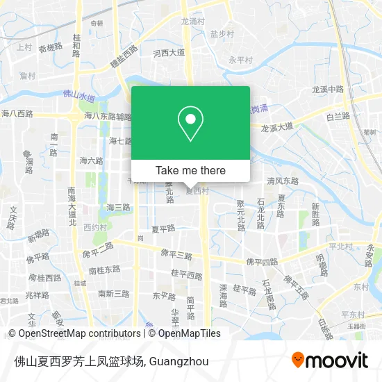 佛山夏西罗芳上凤篮球场 map