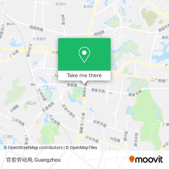 官窑劳动局 map