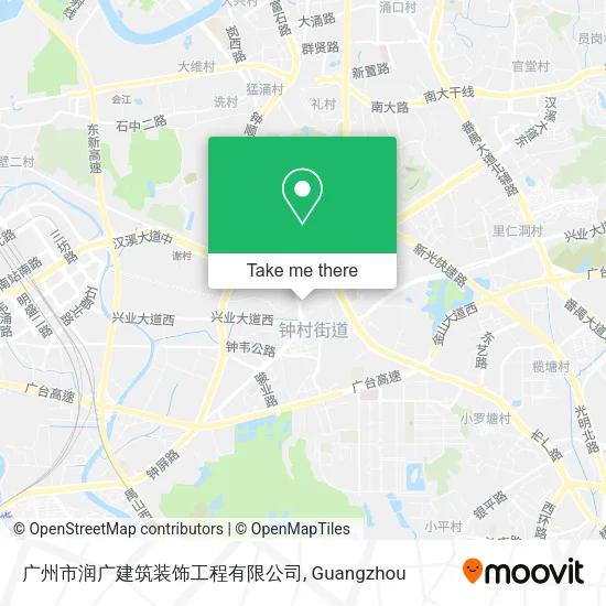 广州市润广建筑装饰工程有限公司 map