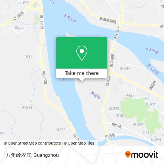 八角岭农庄 map