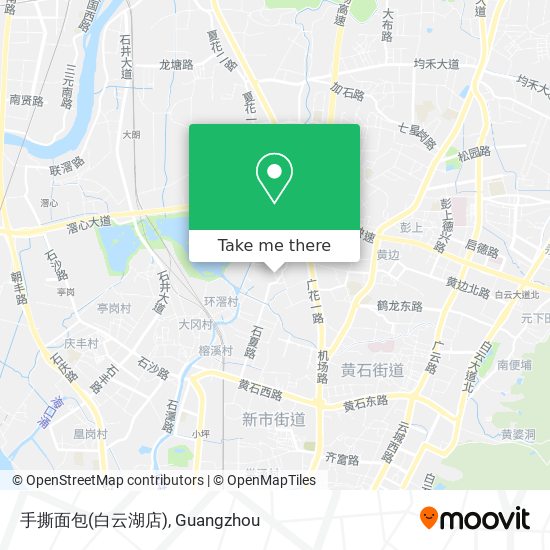 手撕面包(白云湖店) map