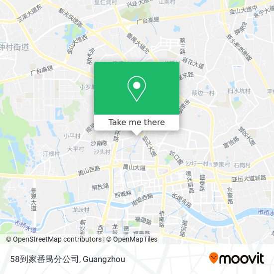 58到家番禺分公司 map